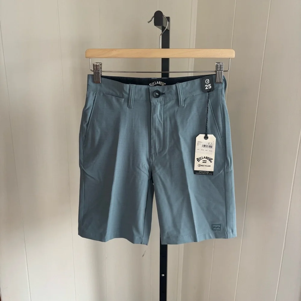 Billabong Recycler Crossfire Submersible Hybrid Shorts Youth 25 Blue Stripe NWT - Picture 4 of 10